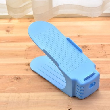 Multi-functional adjustable double-layer shoe rack, thickened multi-layer multi-position storage rack, shoe storage rack, cabinet storage, foldable Specification image