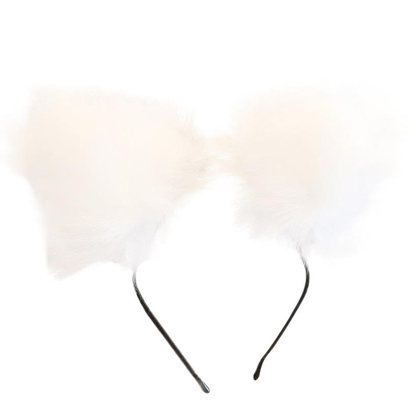 New Korean-style plush cat ear headband with glowing fox ears, factory direct supply for women, the same style hair band as in live-streaming by Internet celebrities Item Picture