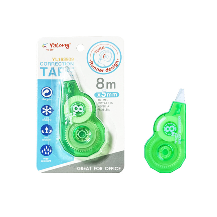Yalong Cross-border Student Wholesale high-quality correction supplies stationery 12m cute student correction tape