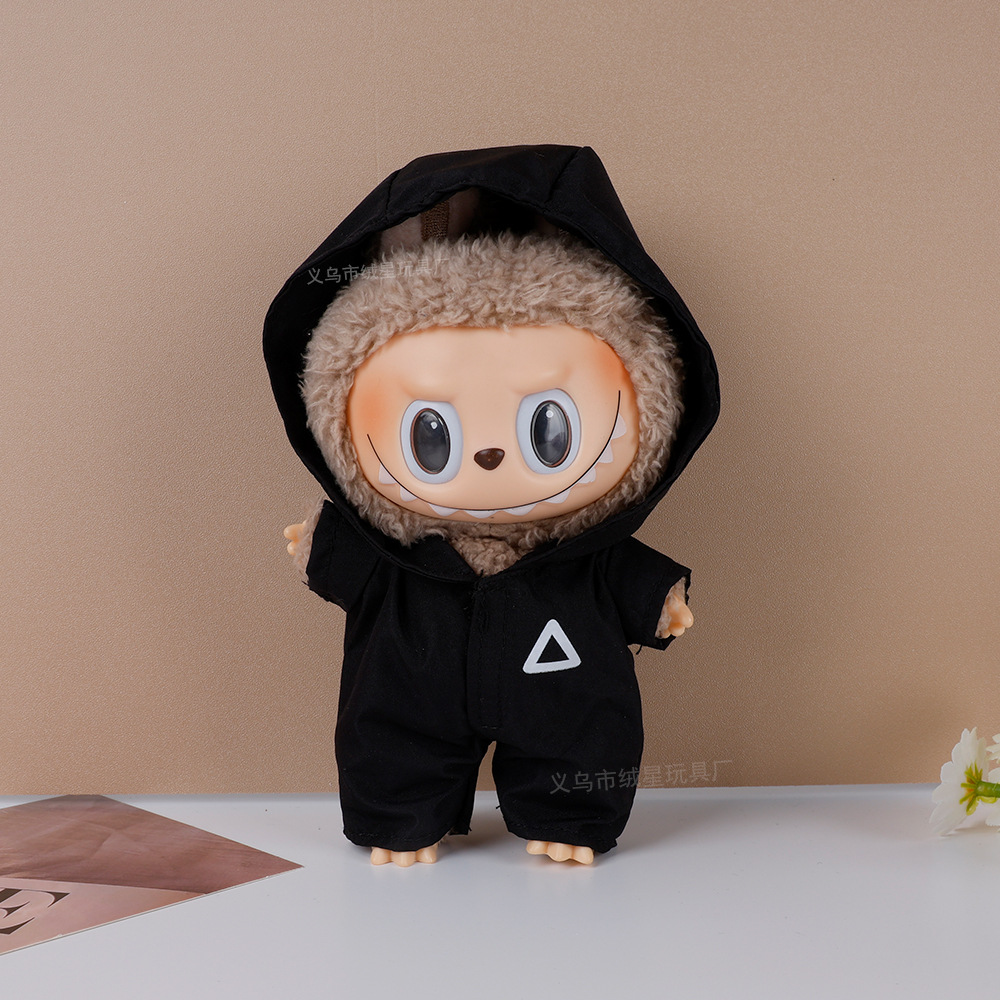 In stock, there are labub baby clothes for the first, second and third generations, including hooded, windbreaker one-piece suits and Monqiqi vinyl figurines for replacement Application Scenario