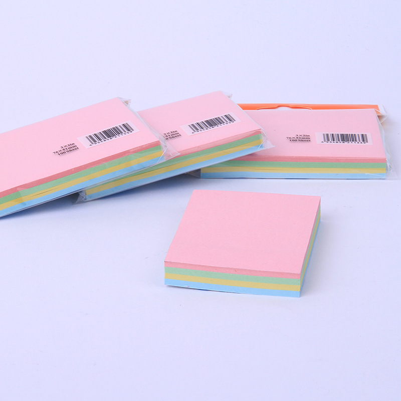 Jiuxing Stationery customizes sized color pastel paper notice stickers, square N-times stickers, cute student sticky notes and messages details Picture
