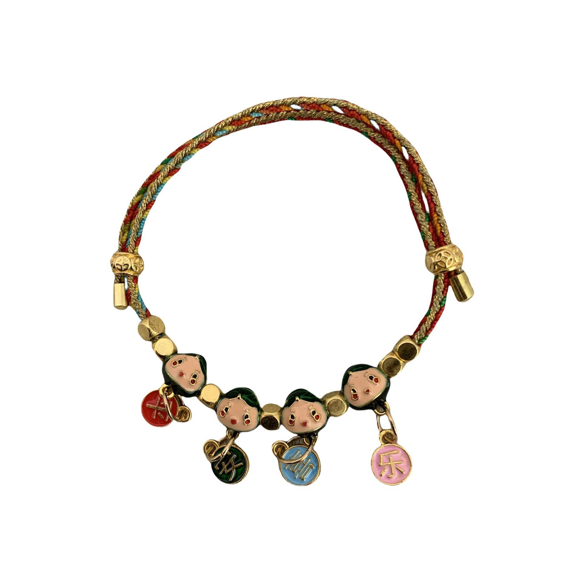 For the Dragon Boat Festival in 2025, there will be five-color rope bracelets, silver blessing zongzi, small dragon boats, and five-color thread woven bracelets for adults, children, and babies Item Picture