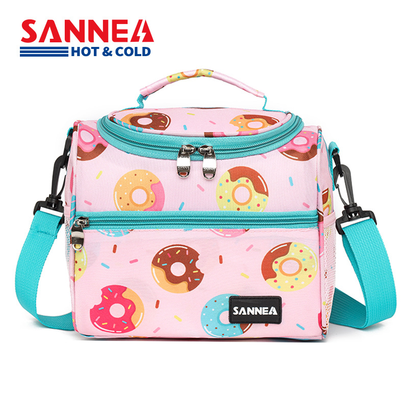 Three-energy cartoon portable insulated lunch box bag, cross-border insulated lunch bag, student hand-held lunch bag, children's meal bag in stock Item Picture