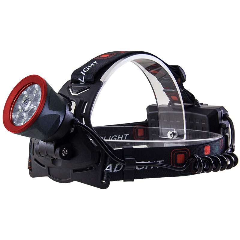 Pailide Cross-border 6+1 headlamp with long-range flashing integrated high-power strong light ultra-bright aluminum alloy outdoor night fishing cycling Item Picture