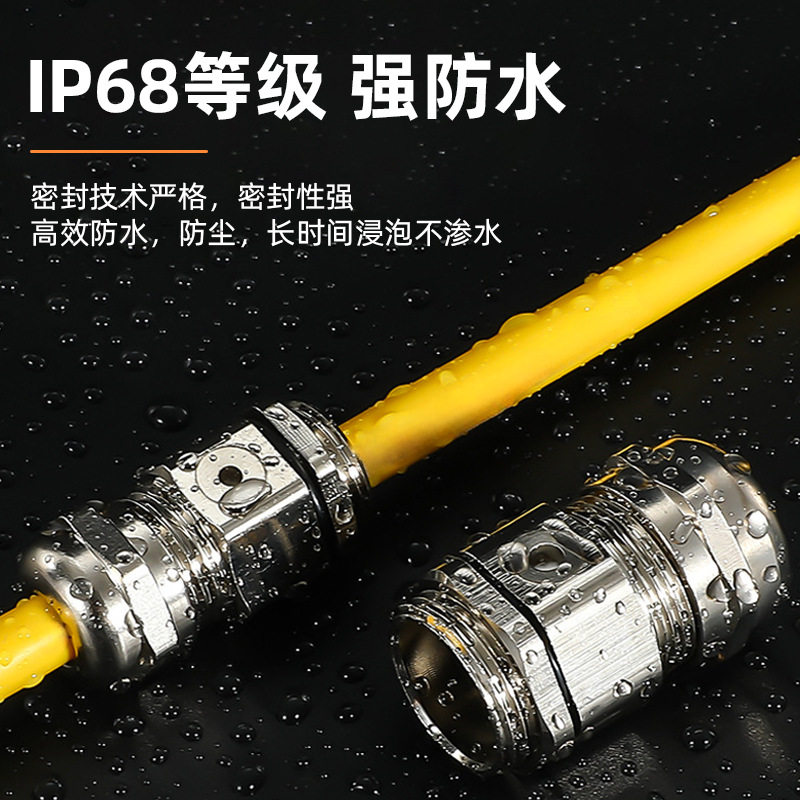 Copper-nickel-plated breathing pressure reducing valve, gran head, breathable metal waterproof joint, cable breathing fixed lock head, breathable valve Specification drawing