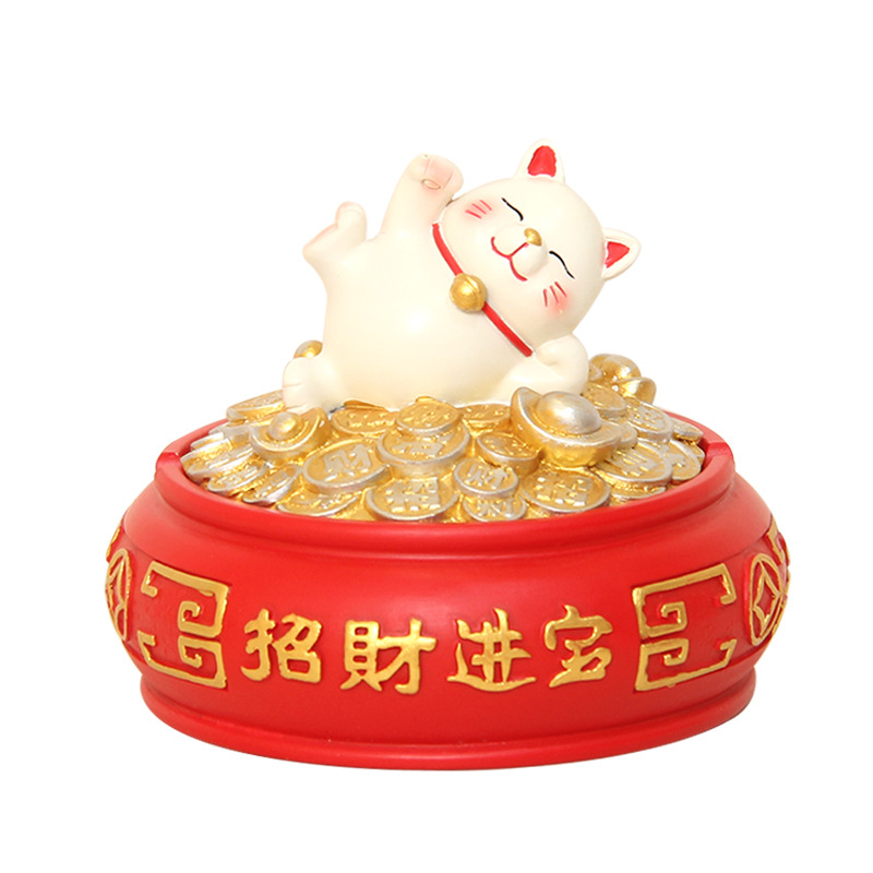 树脂摆件创意带盖客厅轻奢感带盖防飞灰大号烟灰缸高端装饰品摆件 Item Picture