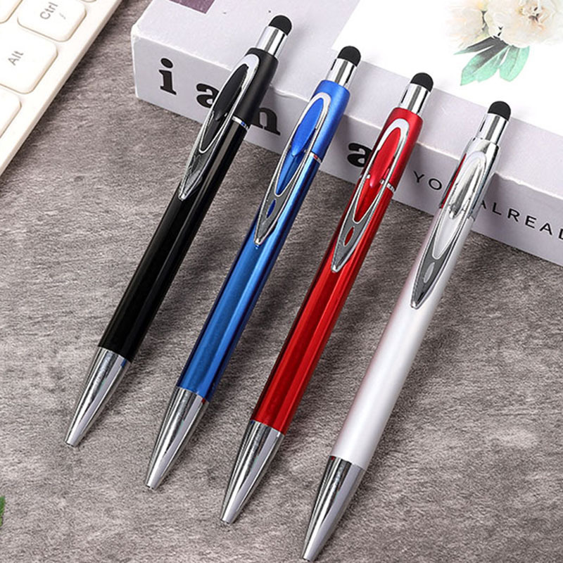 Wholesale touch screen ballpoint pens from the manufacturer. Touch screen pens with steel rods and ballpoint pens details Picture