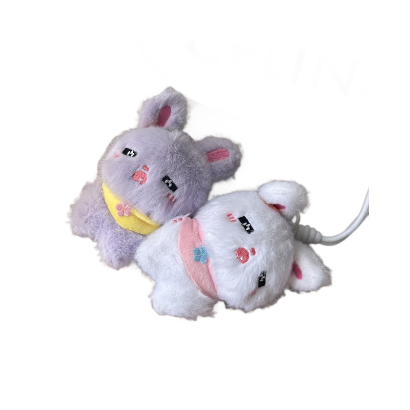 Cute and adorable adorable chiffon dress, little rabbit pendant, plush toy doll, bag, hanging decoration, keychain, Rag Doll Item Picture