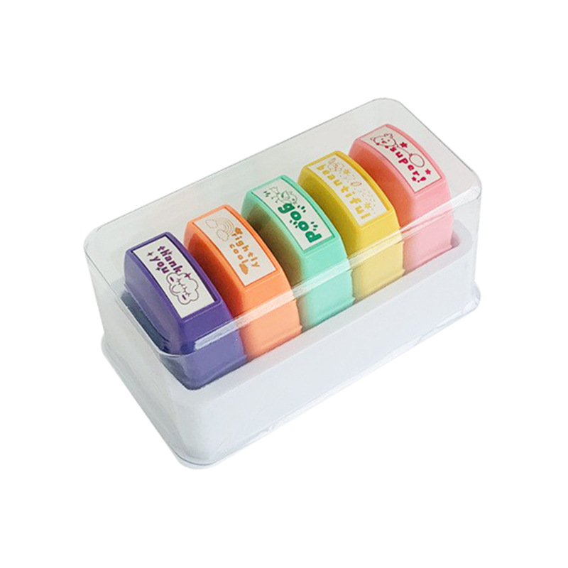 Teacher's comment stamp, children's reward English small stamp, cute teaching medal, homework correction comment, encouragement kindergarten Item Picture