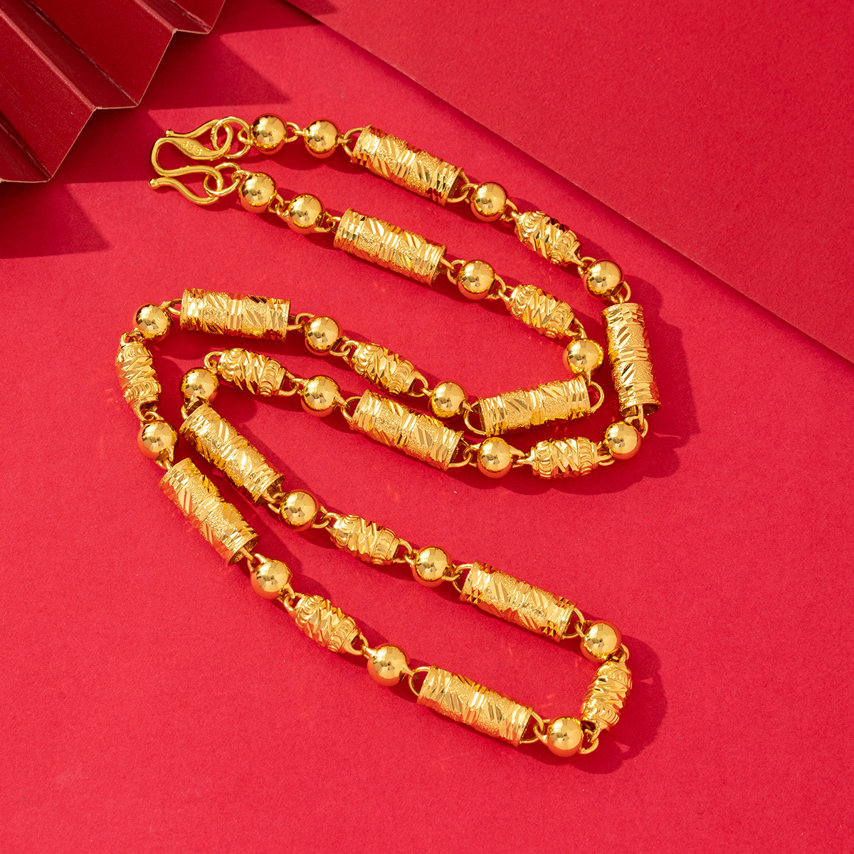 项链/珍珠/天然石项链/珍珠链条女款拼接气质/珍珠项链细节图