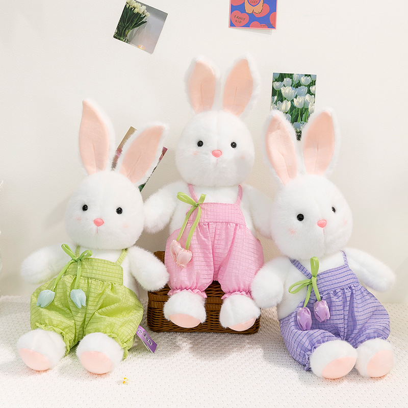 Nuevo pacha conejo muñeca muñeca de trapo linda colegiala dormida peluche regalo details Picture