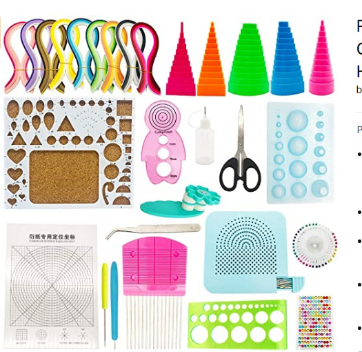 衍纸套装渐变色衍纸工具材料包初学者跨境衍纸套装工具25件套
