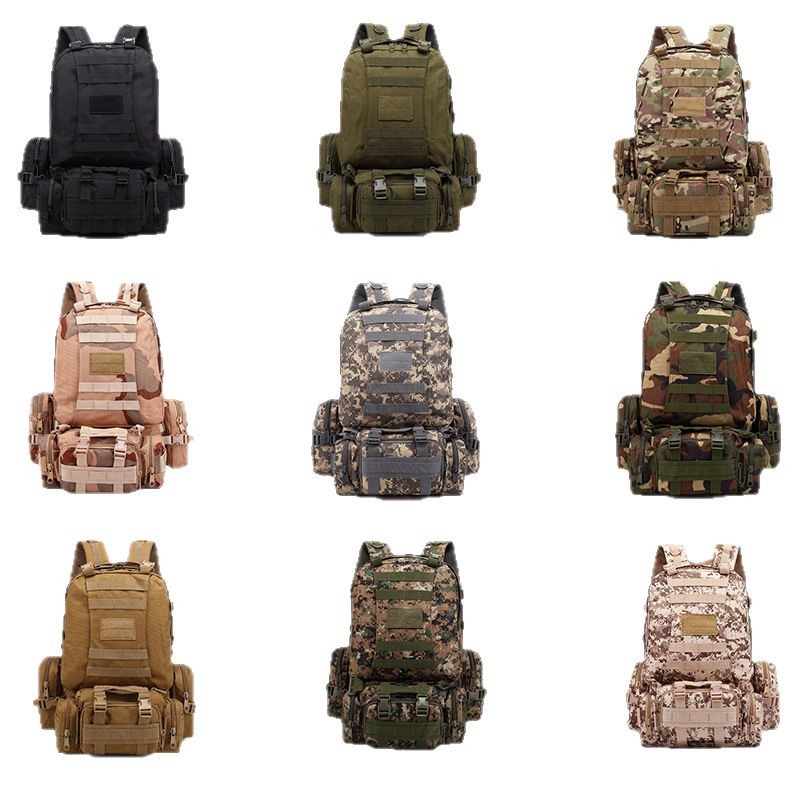 Yitu Hiking, Off-road Camping Storage Combination Double-Shoulder Military Bag for Men, a large-capacity outdoor tactical backpack for travel Application Scenario