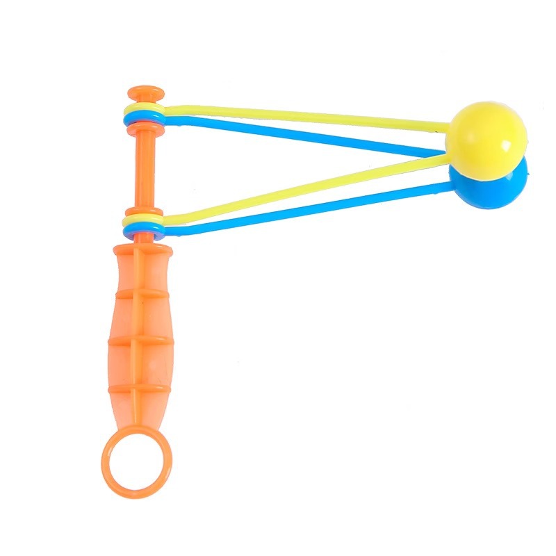 Children's nostalgic toys, hand-cranked bumper balls, casual small two-color rocking fans, you plastic bumper balls, fun rockers Item Picture
