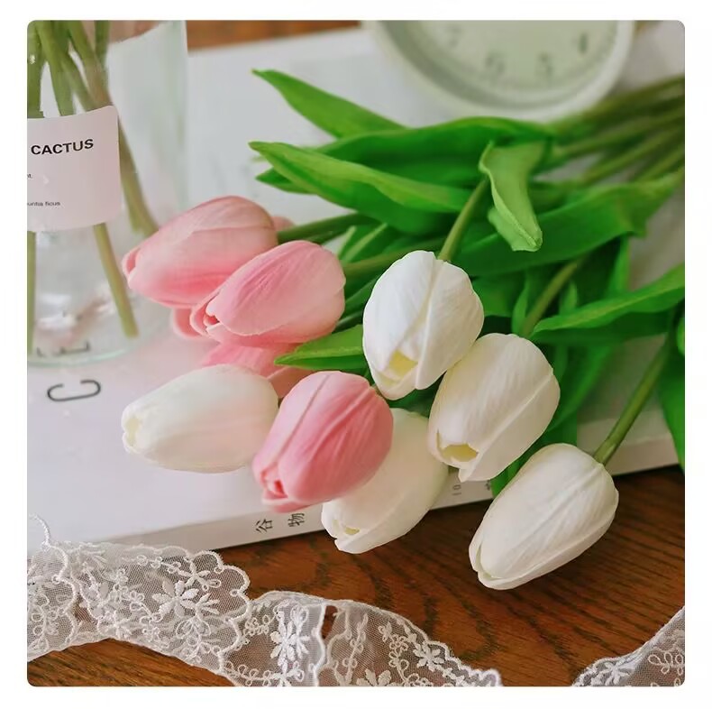 仿真花DIY发饰配件/仿真花/5朵塑膠花/假花/假花批发产品图