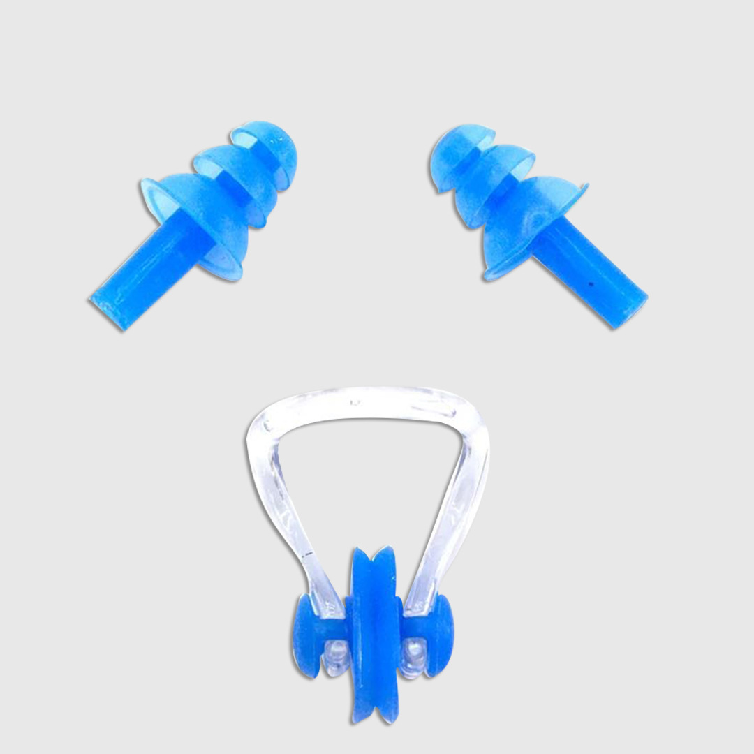 硅胶耳塞盒装鼻夹耳塞泳具套装游泳装备用品儿童成人防水耳塞鼻夹产品图