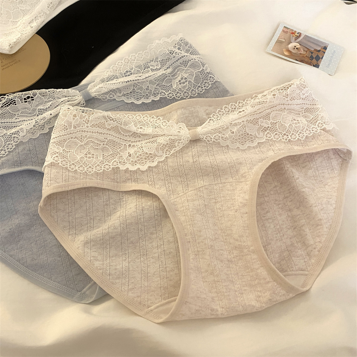 "Romantic and gentle life!" [Sweet Love Xiaoxiang] Pure cotton underwear for women, triangle pants for women Item Picture