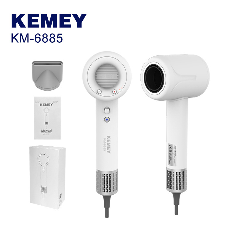 Komy home secador de pelo big wind KM-6885 secador de pelo sin escobillas de alta velocidad súper silencioso anion soplador