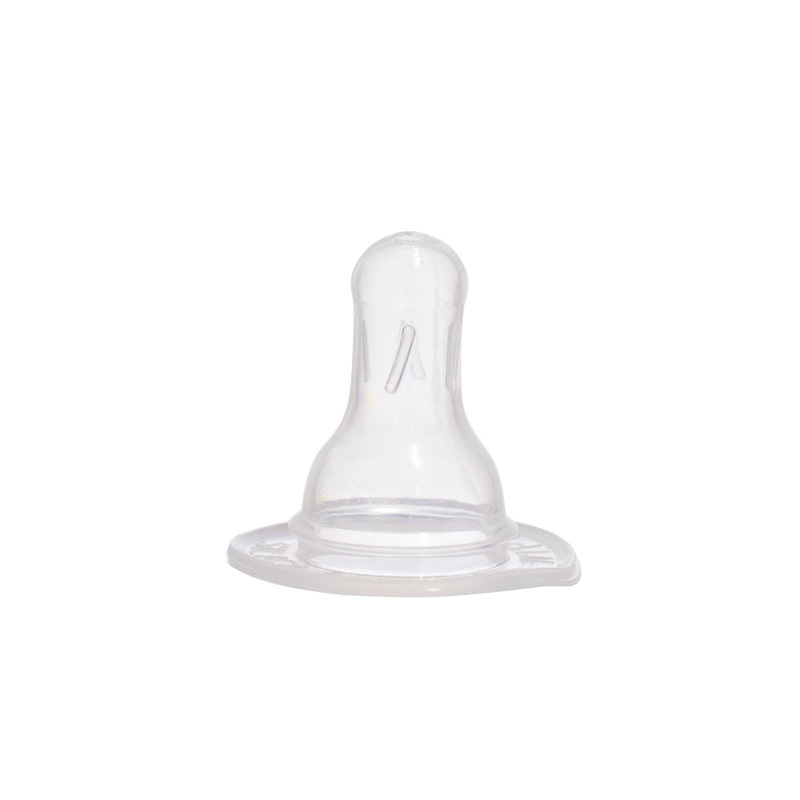 外贸桶装奶嘴36个硅胶标准口径奶瓶配件十字孔新生儿奶嘴桶厂家产品图