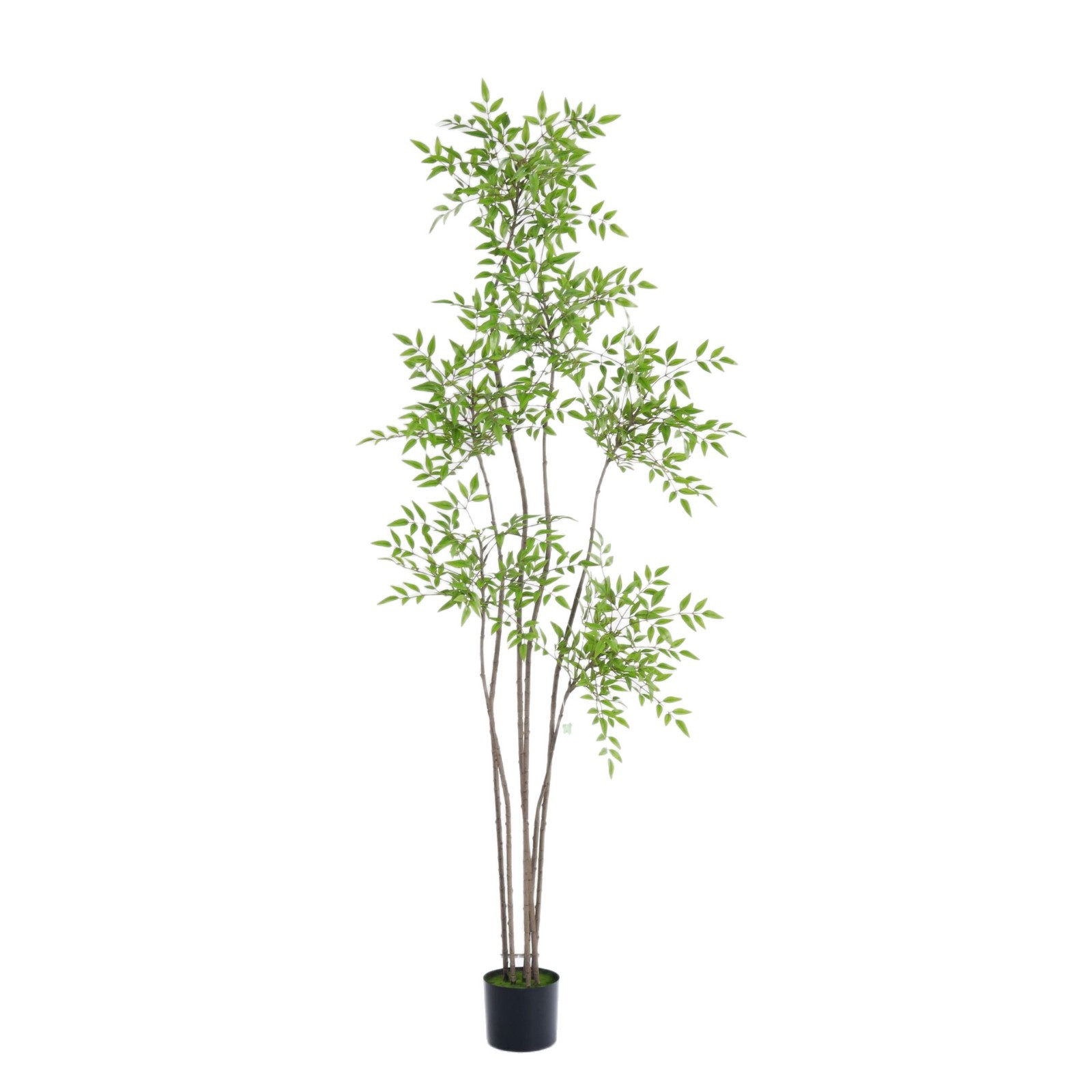 Artificial green plant decoration, artificial Nandina domestica indoor potted plants, large floor-standing ornaments, hotel and shopping mall artificial tree bonsai Item Picture