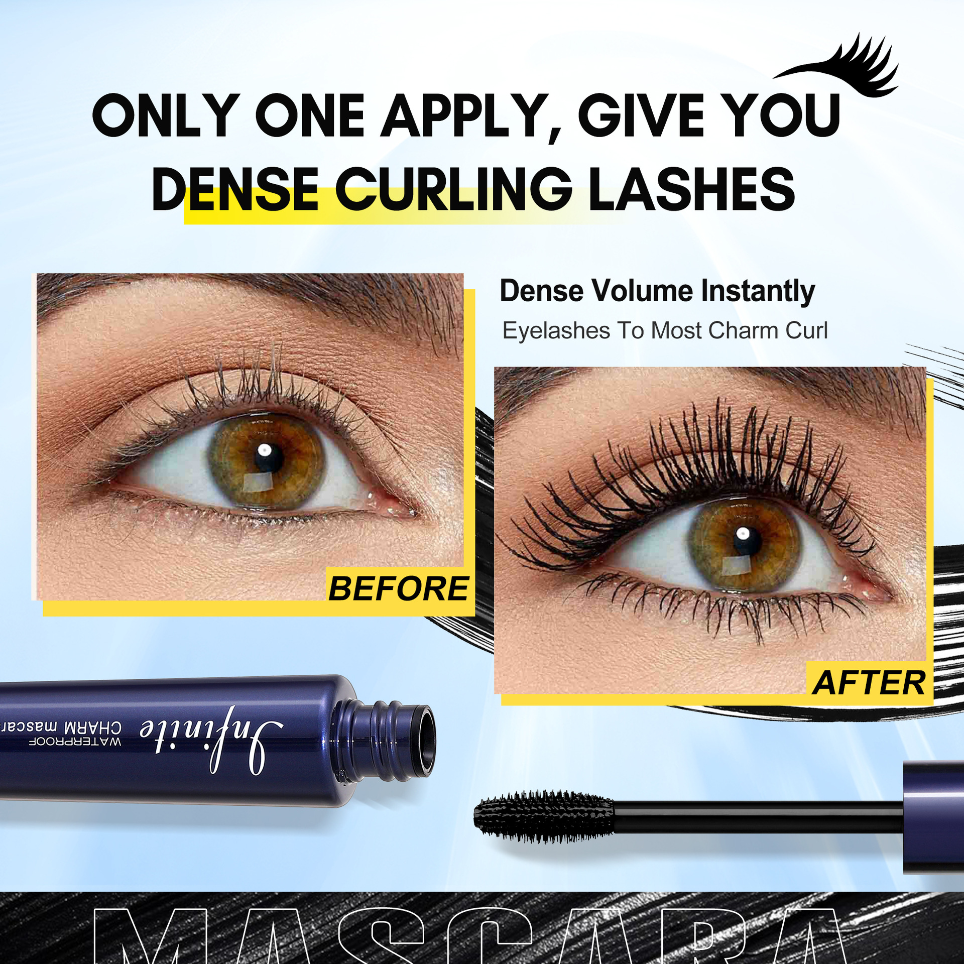Cross-border bob Soft Mist Long-lasting Mascara Specification image
