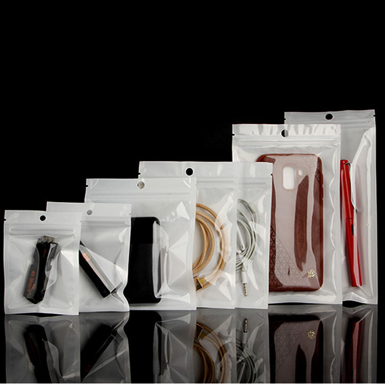Pearlescent film, yin-yang bone bag, semi-transparent plastic bag, mobile phone case packaging bag, digital accessories, fishing gear, jewelry, self-sealing bag Specification image