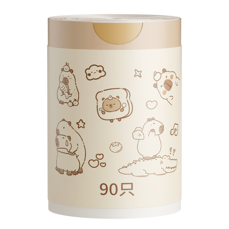 垃圾袋大卷家用抽绳加厚厨房用塑料袋特厚不易破可以手提一件起批白底实物图