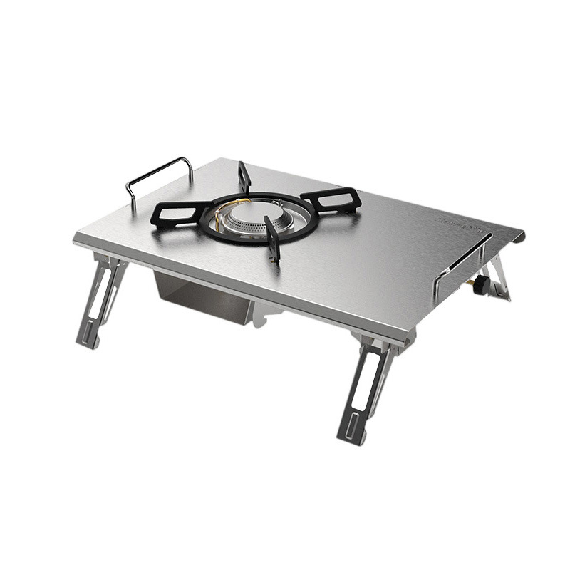 Fujing gas stove, single-burner, dual-purpose, high-power desktop folding single-head gas stove, flameout protection, double-burner gas stove, natural gas stove Item Picture