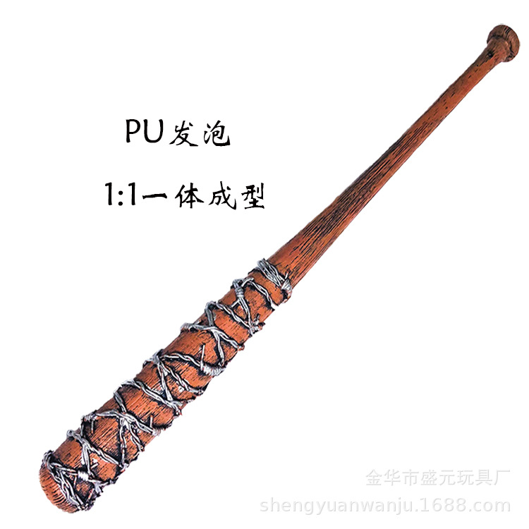 Factory direct sales of new Walking Dead baseball bats, Lu Shilnegan baseball bats, PU foam rubber model props Item Picture