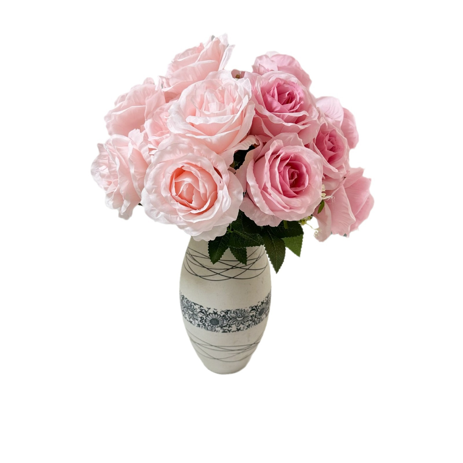 Cross-border 9-head Anna Rose wedding home decoration rose auditorium hotel scene set DIY design artificial flower Item Picture