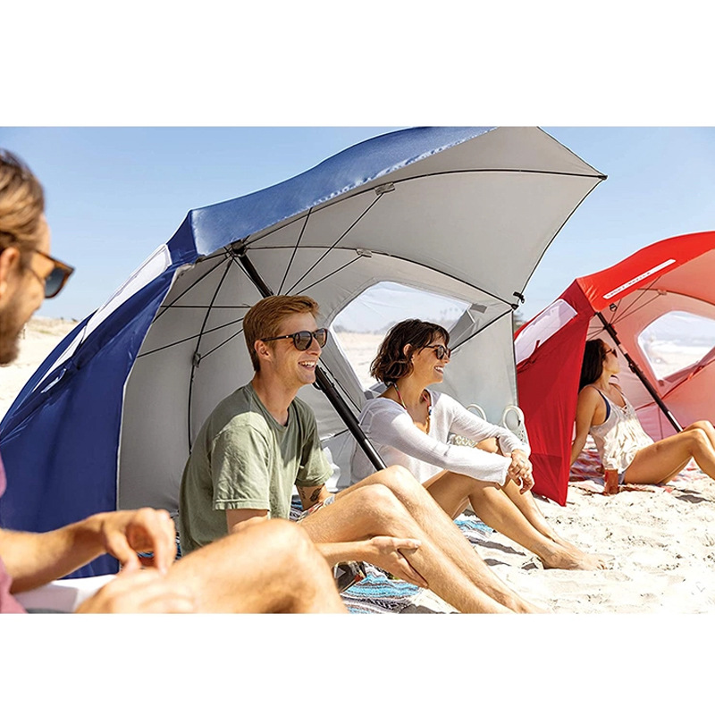 Cross-border Amazon sports outdoor portable multi-functional sunshade beach tent umbrella with window fishing beach umbrella Specification drawing