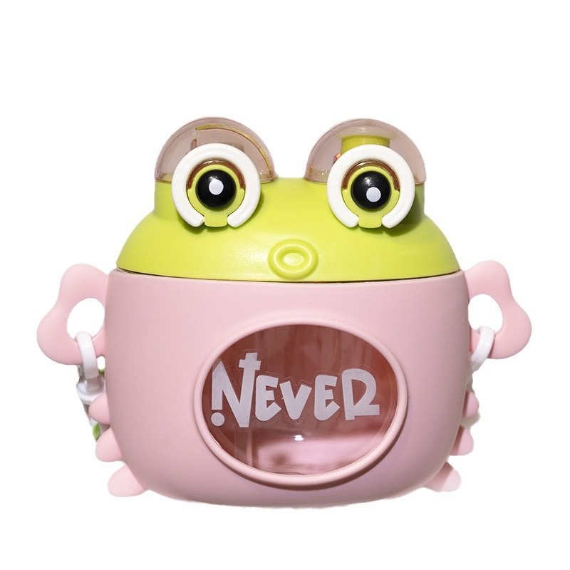 High-appearation-level children's creative crab cup, crab boss cartoon water cup, anti-drop, high-appearation-level children's plastic straw cup pairs Item Picture