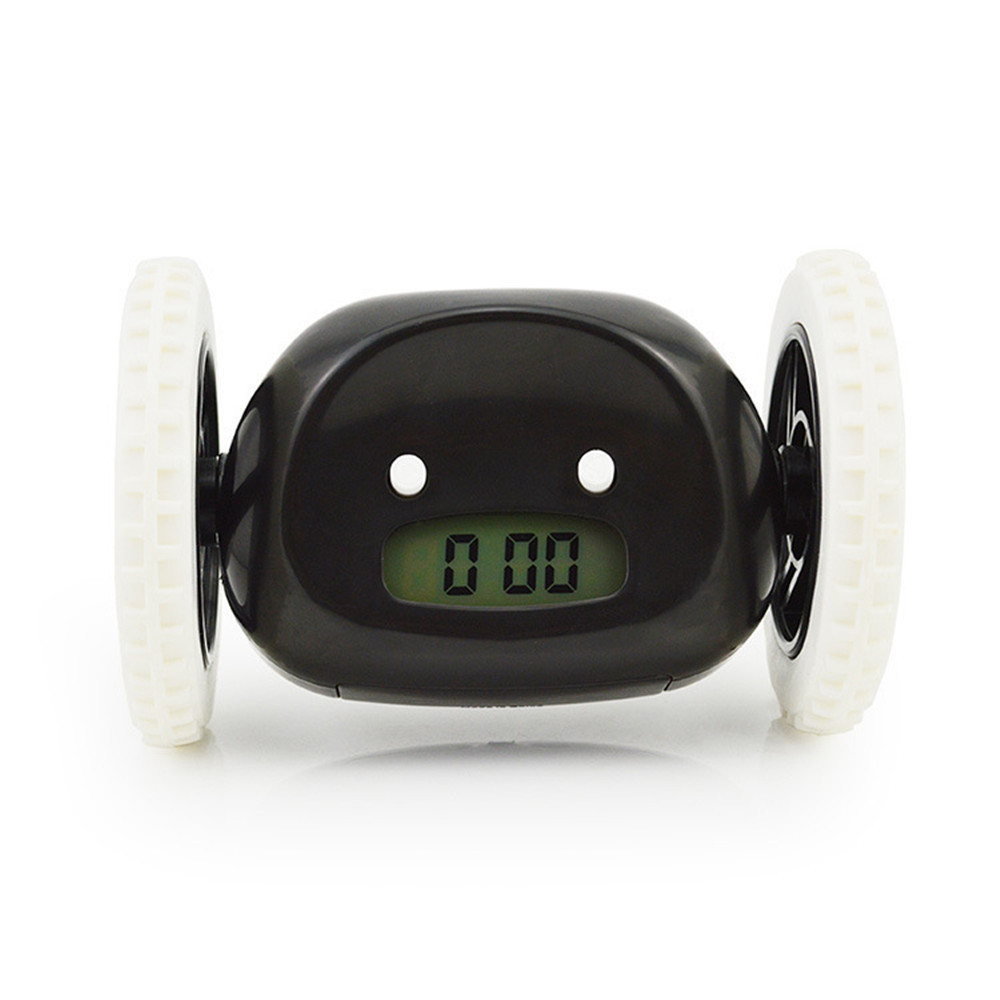 Lazy person alarm clock, running alarm clock, escape and prank alarm clock, children and students who are sleepy, mobile wheels, gift clock, cross-border details Picture
