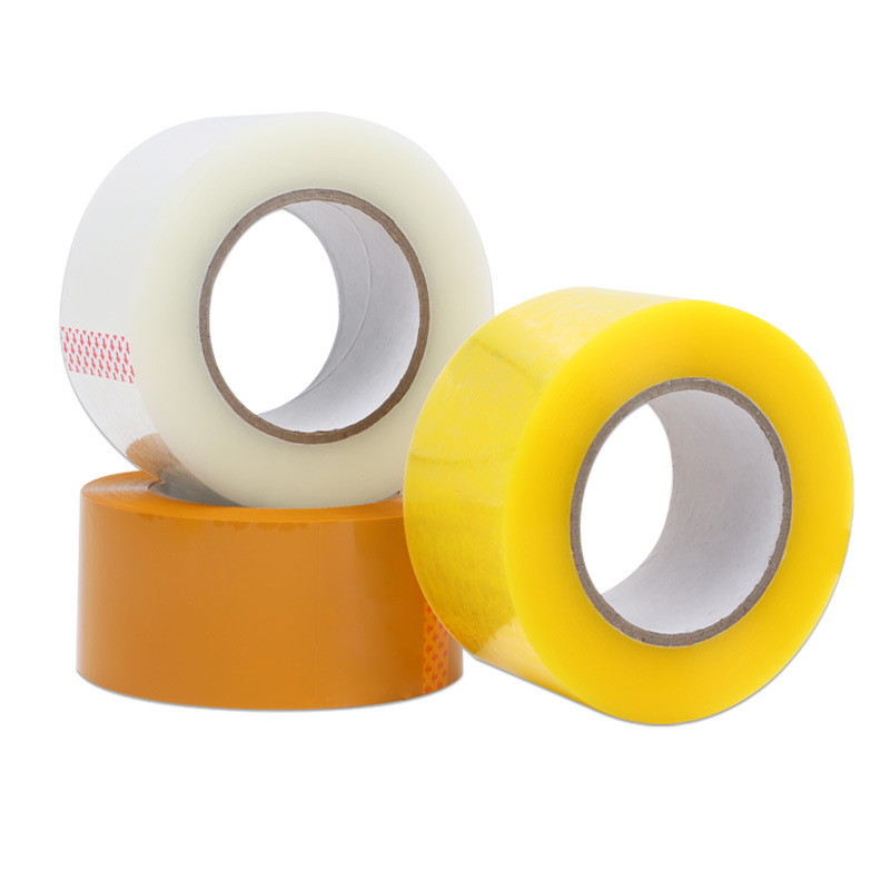 Wholesale transparent tape, express packaging, full box tape, light yellow, special for sealing boxes, not easy to break, high viscosity tape, 4.5cm*50m Application Scenario
