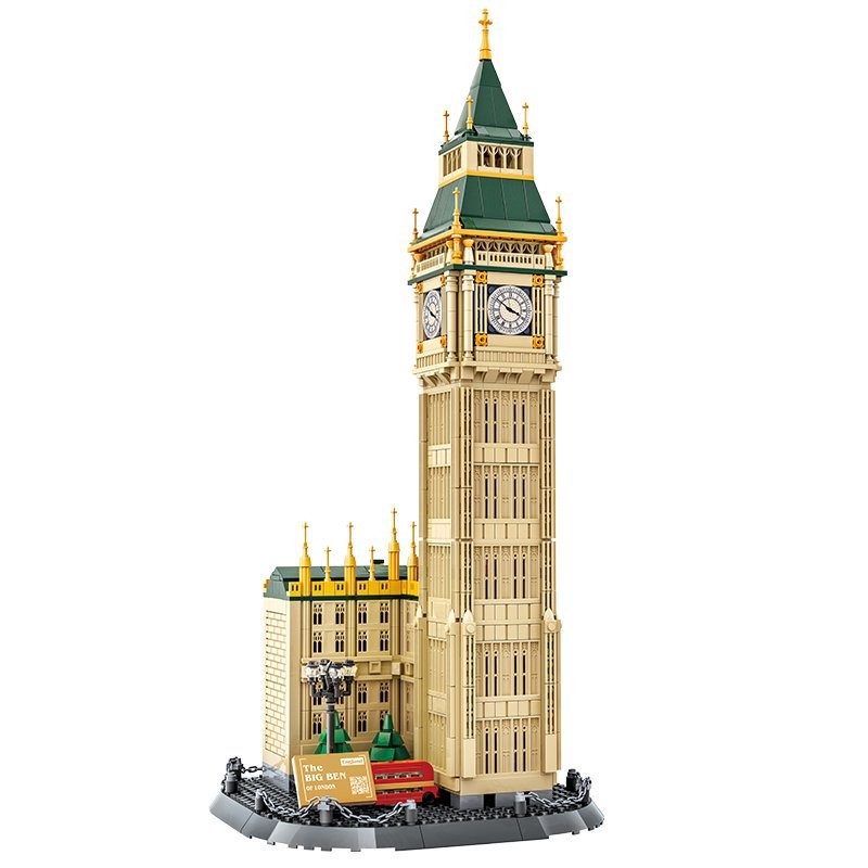 Wange 5216 Big Ben in London, UK, compatible with small particle building blocks for children's assembly and educational toys Item Picture