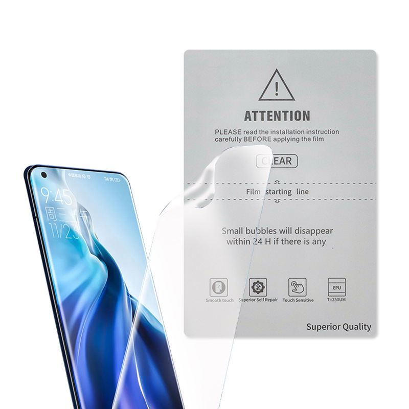 Wholesale free-cut mobile phone film, water-condensing film, cutting film, frosted anti-peeping blue light solid film, special film for cutting machine Item Picture