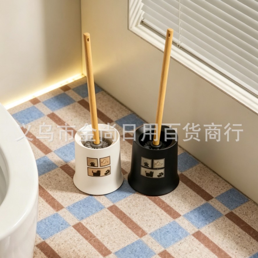 Creative high appearance level toilet brush, no blind spots in the toilet, household bathroom squat toilet, long-handled toilet cleaning brush, cleaning brush wholesale Application Scenario
