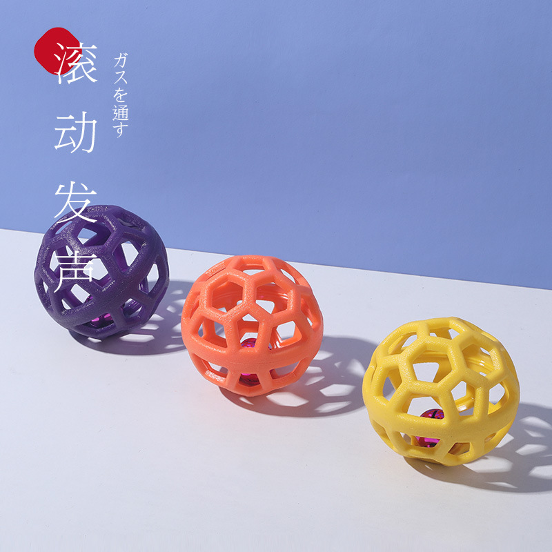 Pet toy hollowed-out bell ball dog interactive toy retrieval training includes a bell dog boredom relief tool details Picture