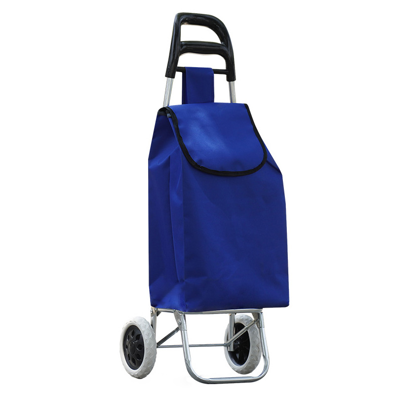 The grocery shopping trolley can climb stairs. The portable shopping cart can be printed with a logo. It is a hand-pushed trolley for the elderly to buy groceries Item Picture