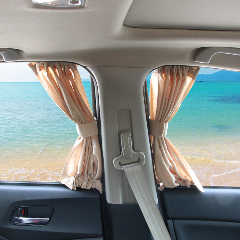 Cross-border double-track vehicle curtains, vehicle privacy curtains, car glass sunshades, sunshade curtains, heat insulation curtains Specification drawing