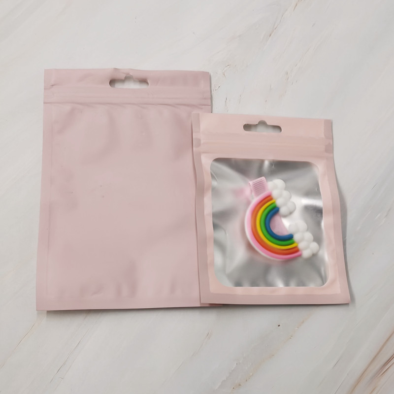 Accessory bags, colored self-sealing bags, frosted yin-yang aluminum foil bags, digital electronic product packaging bags, fishing gear accessory bags Specification image