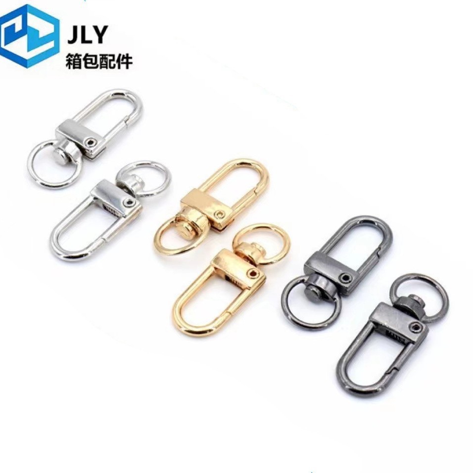 3-point door buckle, alloy plate buckle, key chain, diy luggage hardware accessories, rotating ornaments, tail buckle, dog buckle, hook buckle full figure