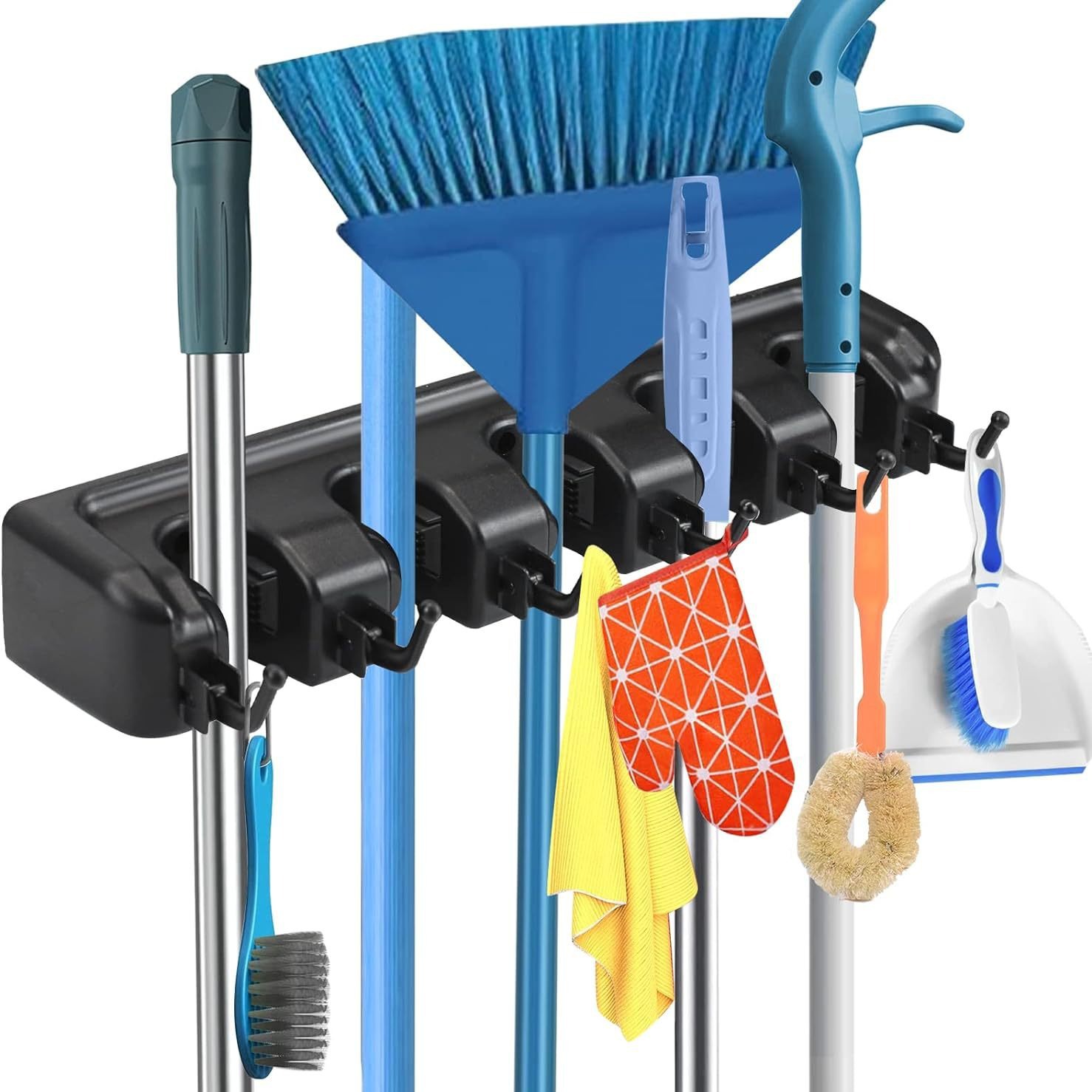 Multi-functional magic mop stand, broom stand, mop clamp hook, bathroom hook, broom storage hanger, powerful factory Application Scenario