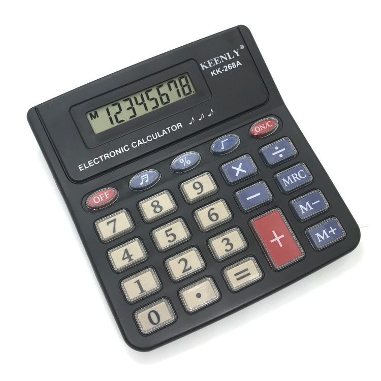 Factory direct sales and wholesale of 8-digit small mini palm calculators with ringing keys, accounting and financial computers