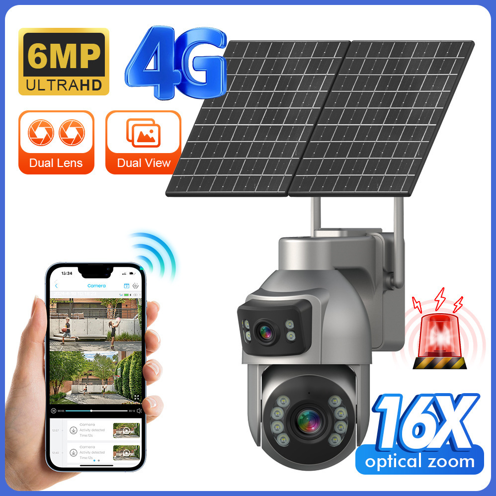 AOV low-power optical zoom solar kit Security monitoring camera Mobile phone remote high-definition cross-border dedicated