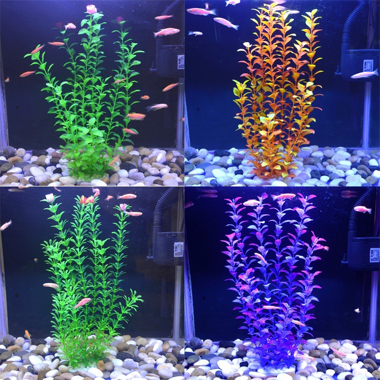 Fish tank decoration, plastic aquatic plants, artificial soft plant and flower ornaments, wholesale of aquarium landscaping, artificial landscaping Application Scenario
