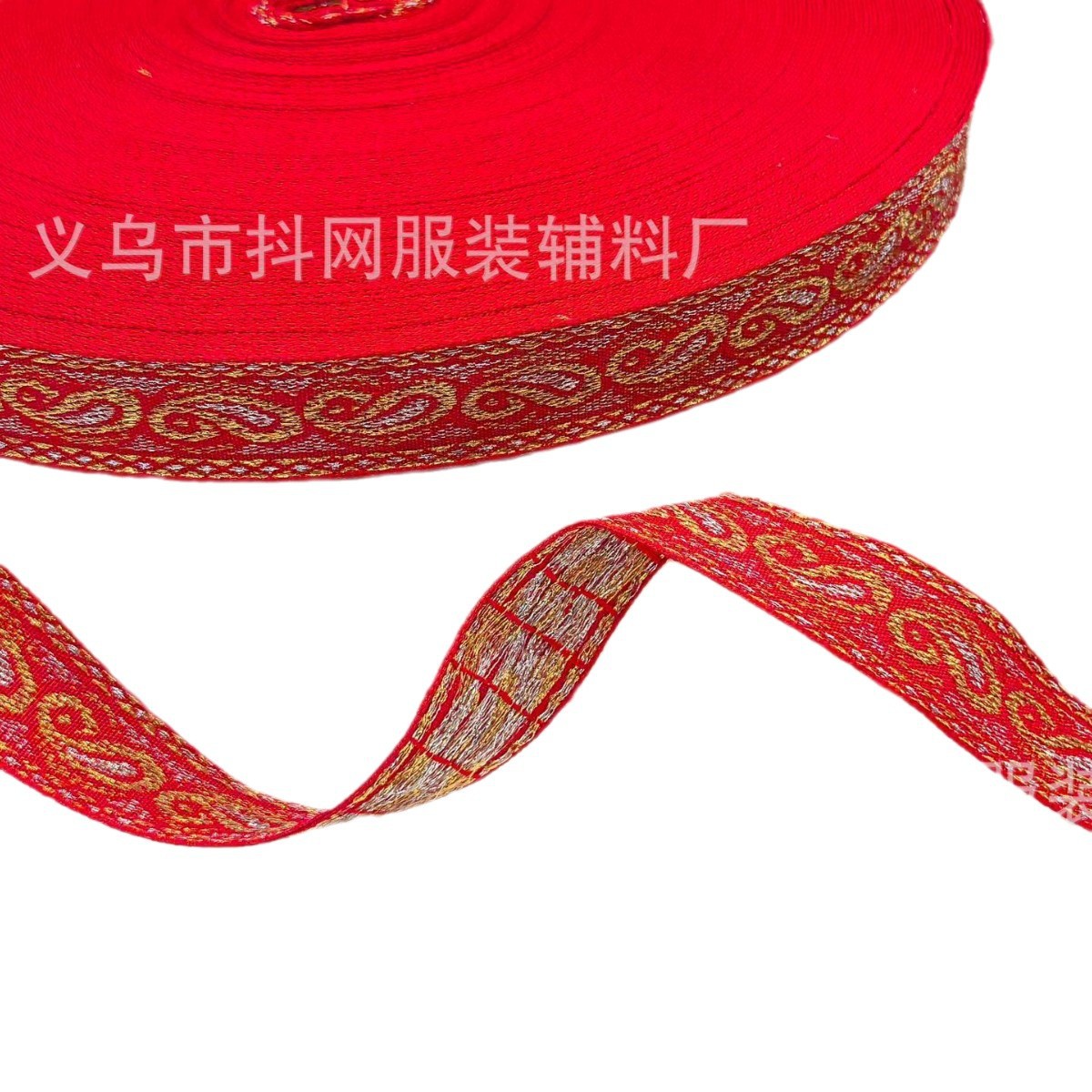 1.1-3.0cm rojo grande fiesta dibujos animados arco tocados accesorios correas bordado de moda jacquard correas para el pelo Item Picture
