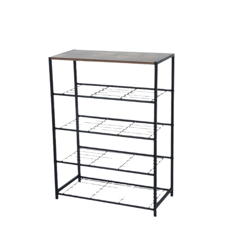 shoe rack Multi-layer simple iron shoe rack, shoe cabinet, home aisle entrance storage rack, high appearance level storage rack Item Picture