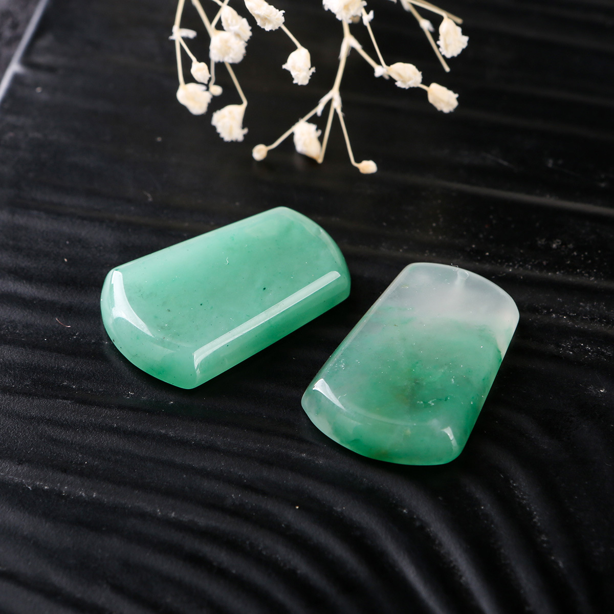 Natural African jade pendants, unadorned jade pendants, handcrafted jade pendants, diy materials, jewelry accessories wholesale Specification image
