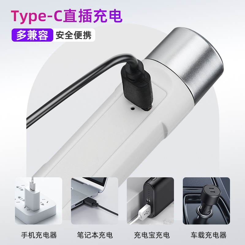 Ultraviolet light identification flashlight, ultraviolet lamp, charging strong light, Wood's cat moss jade plate anti-counterfeiting uv detection lamp Application Scenario